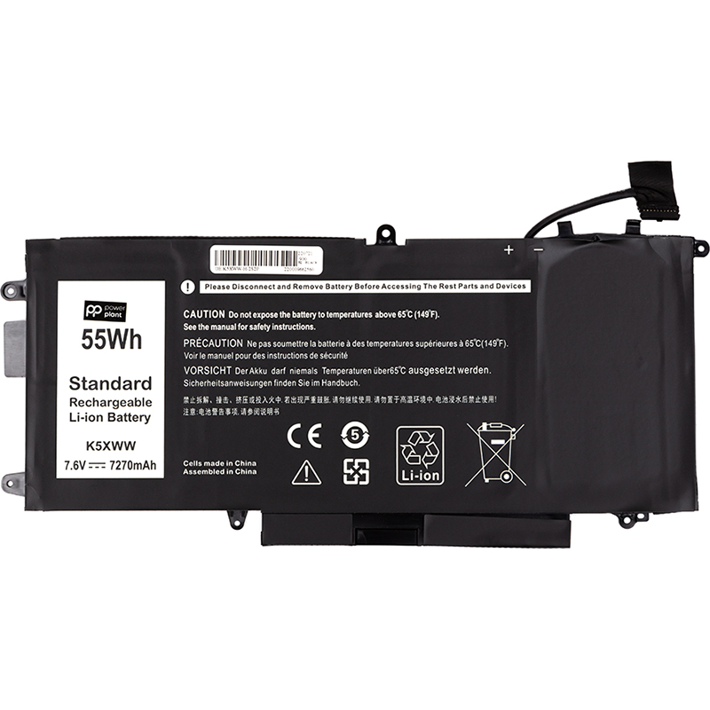 Акумулятор PowerPlant для ноутбуків DELL Dell Latitude 13 7389 (K5XWW) 7.6V 7270mAh (NB441716)