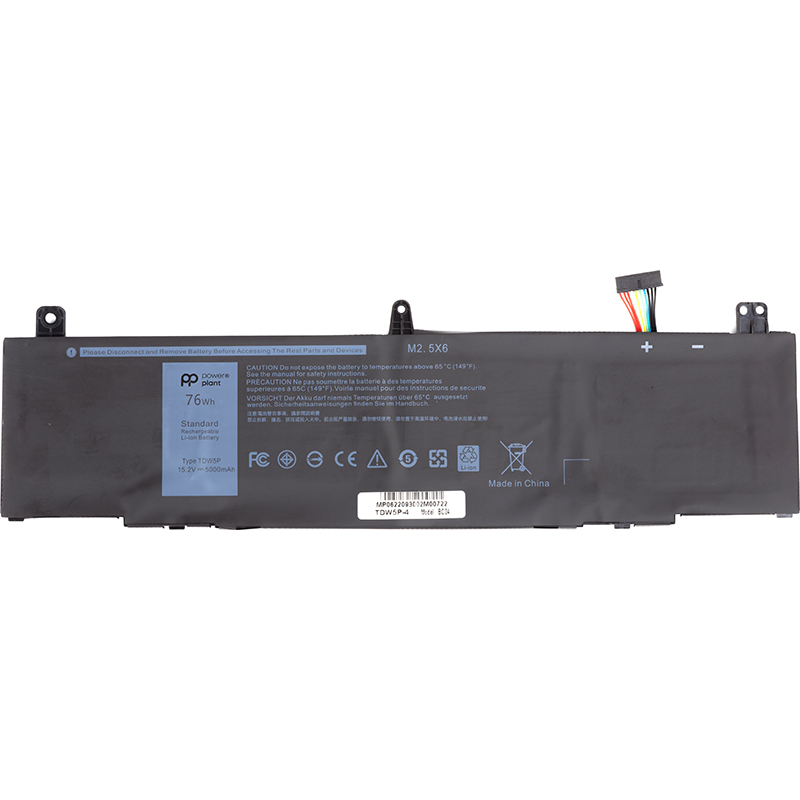 Акумулятор PowerPlant для ноутбуків DELL Alienware 13 R3 (TDW5P) 15.2V 5000mAh (NB441754)