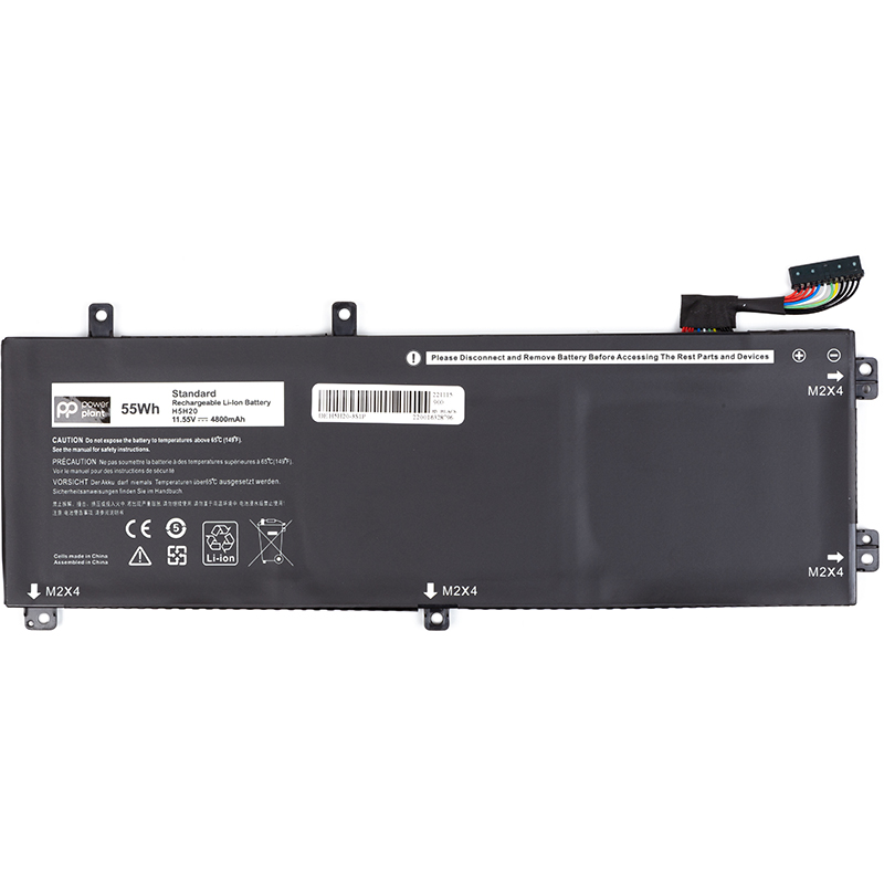 Акумулятор PowerPlant для ноутбуків DELL XPS 15 9550 Series (H5H20) 11.55V 4800mAh (NB441785)