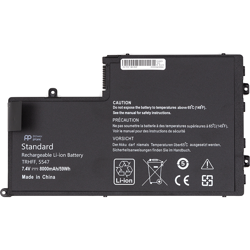 Акумулятор PowerPlant для ноутбуків DELL Inspiron 15-5547 (TRHFF) 7.4V 8000mAh (NB441952)