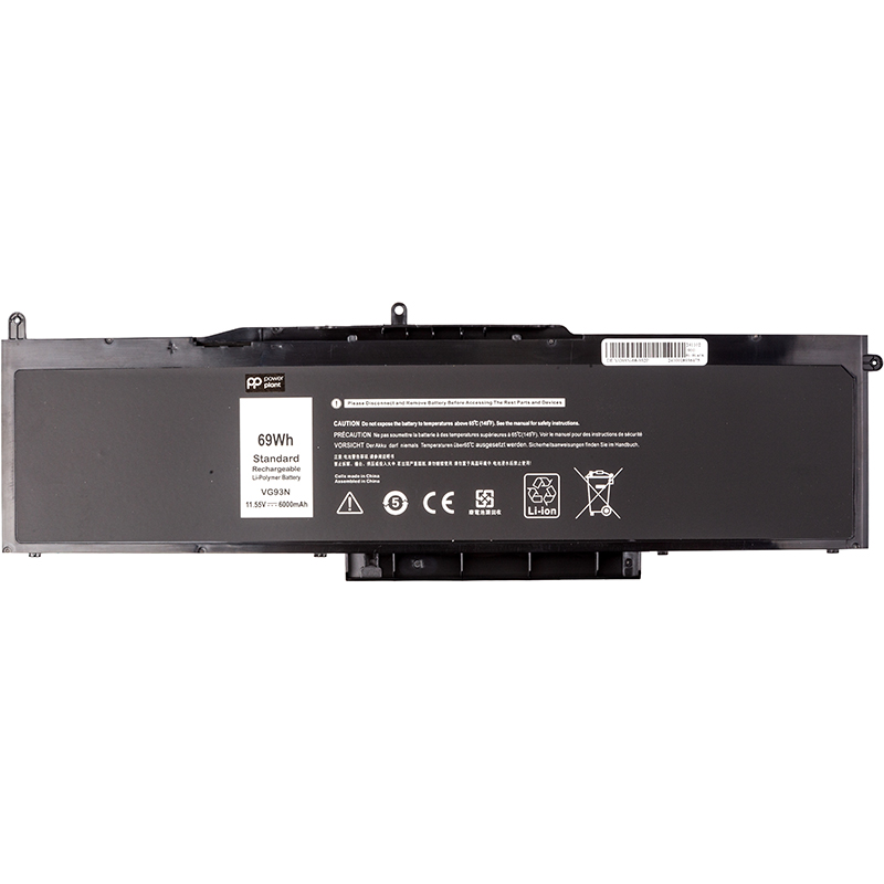 Акумулятор PowerPlant для ноутбуків DELL Precision 15 3520 (VG93N) 11.55V 6000mAh (NB442119)