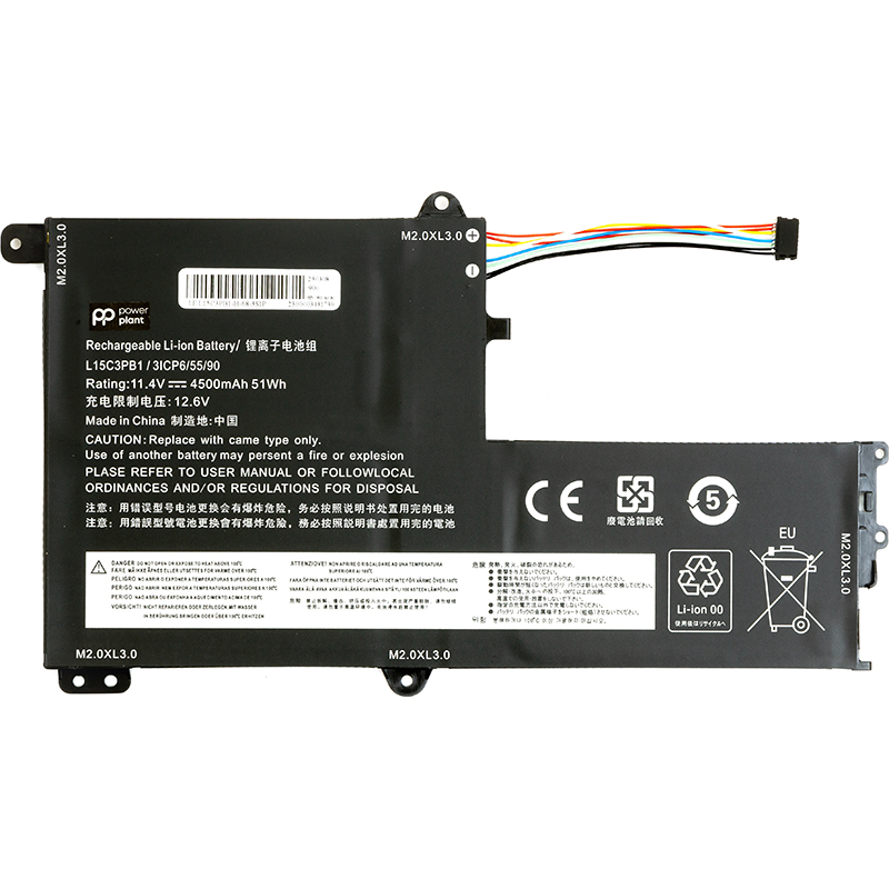 Акумулятор PowerPlant для ноутбуків Lenovo Flex 5-1470 (L15C3PB1) 11.4V 4500mAh (NB480937)