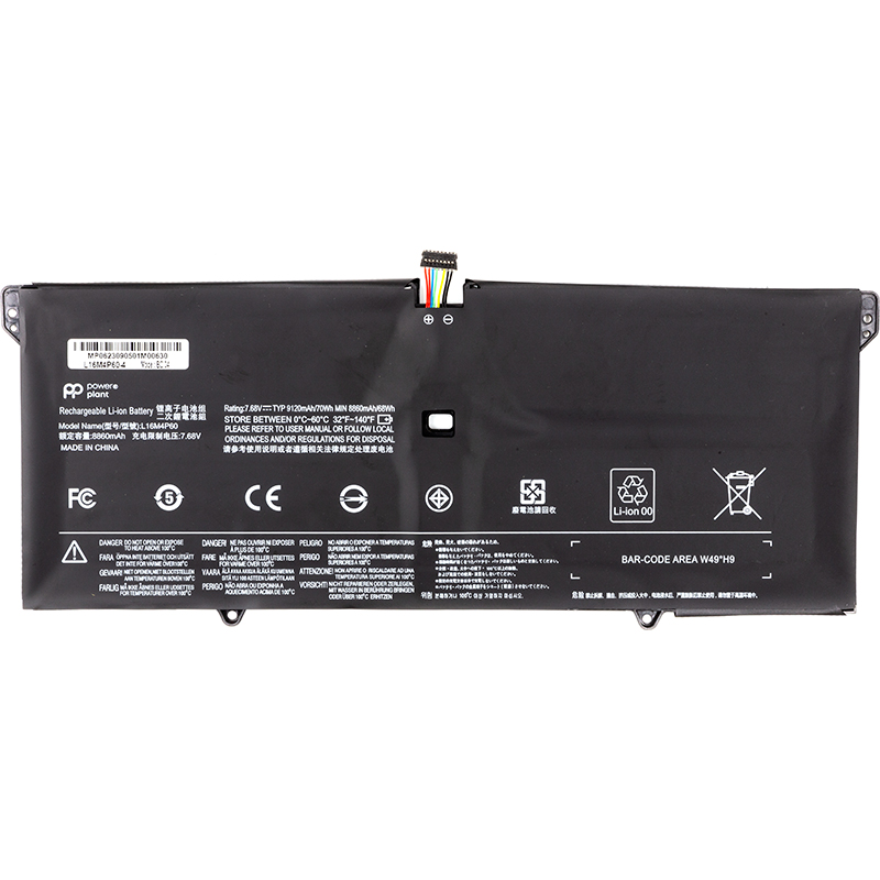 Акумулятор PowerPlant для ноутбуків LENOVO Yoga 920 (L16M4P60) 7.68V 8860mAh (NB482030)