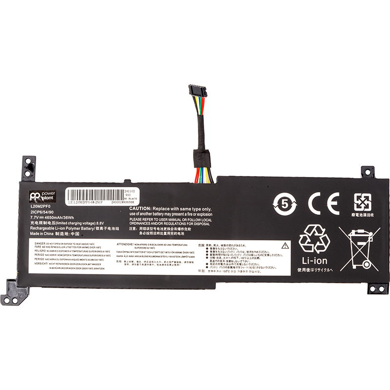 Акумулятор PowerPlant для ноутбуків LENOVO IdeaPad 3-14ITL6 (L20M2PF0) 7.7V 4650mAh (NB482405)