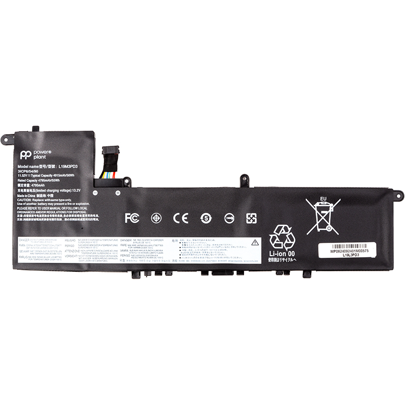 Акумулятор PowerPlant для ноутбуків LENOVO Ideapad S540-13API (L19M3PD3) 11.52V 4915mAh (NB482542)