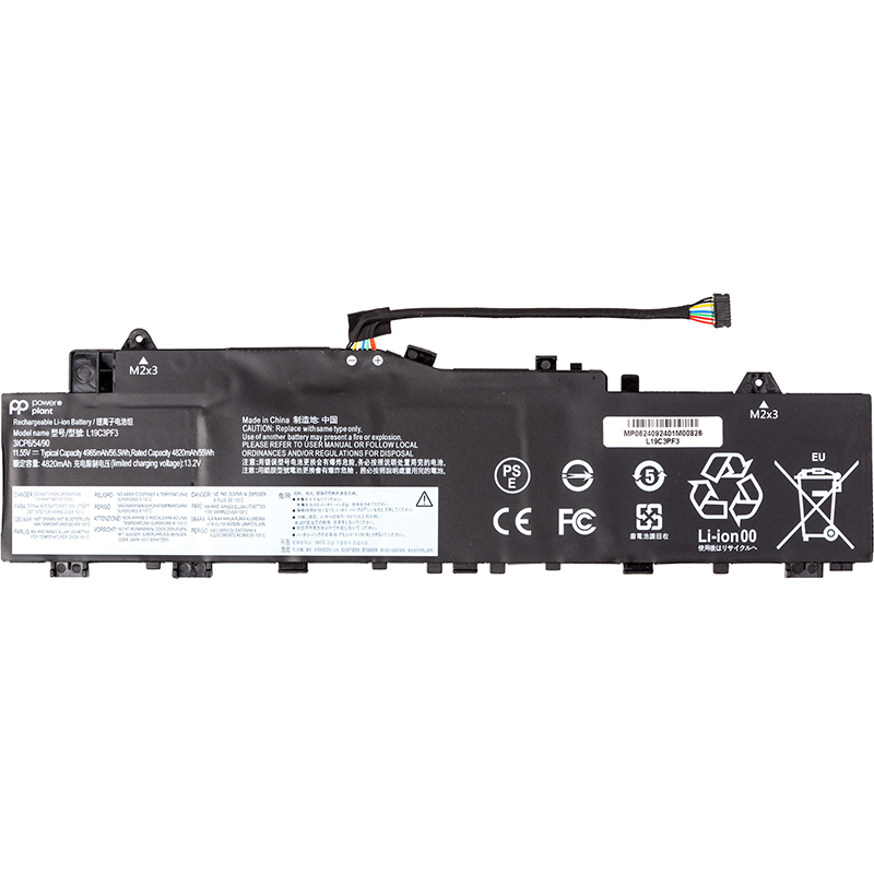 Акумулятор PowerPlant для ноутбуків LENOVO IdeaPad 5-14IIL05 (L19C3PF3) 11.55V 4965mAh (NB482627)