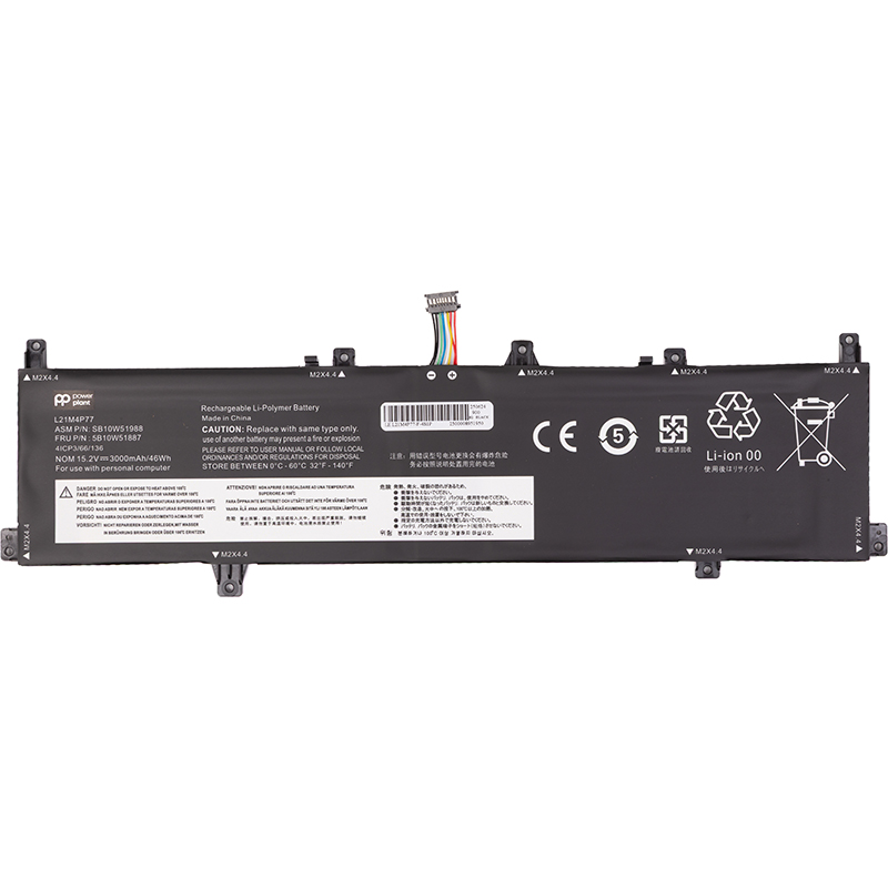 Акумулятор PowerPlant для ноутбуків LENOVO ThinkPad Z16 1st Gen (2022) (L21M4P77) 15.2V 3000mAh (NB482733)