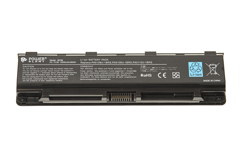 Акумулятор PowerPlant для ноутбуків TOSHIBA Satellite L750 (PA3817U-1BAS) 10.8V 5200mAh (NB510146)