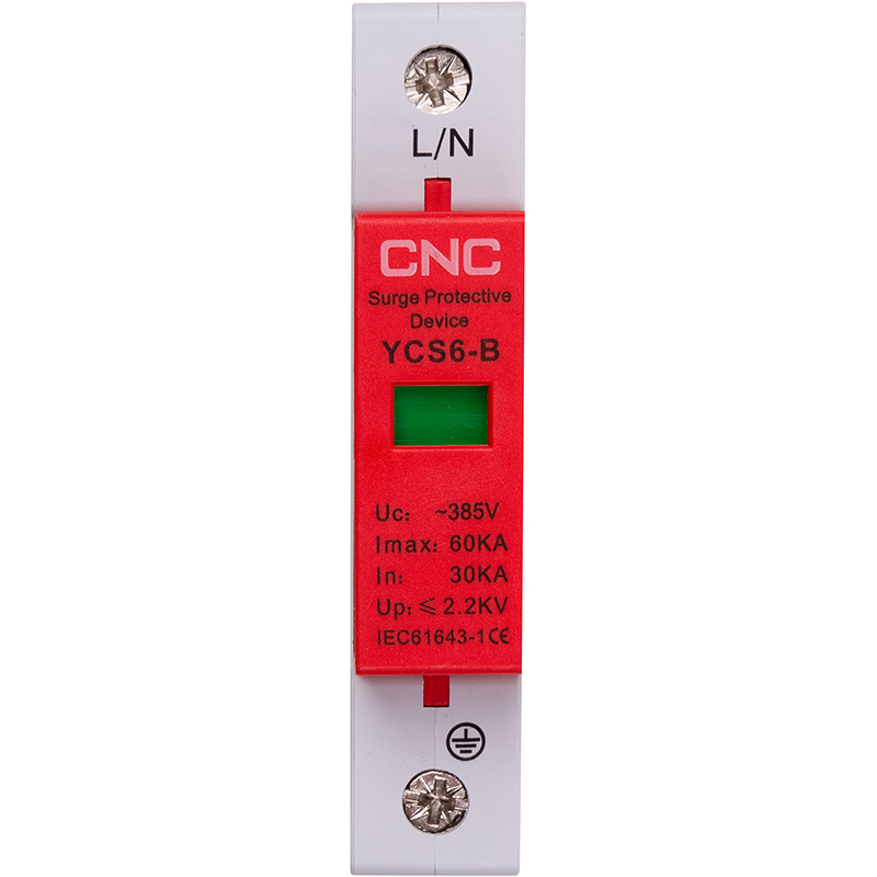 Обмежувач імпульсних перенапруг CNC YCS6-B 1P 30-60KA 385V (NV821686)