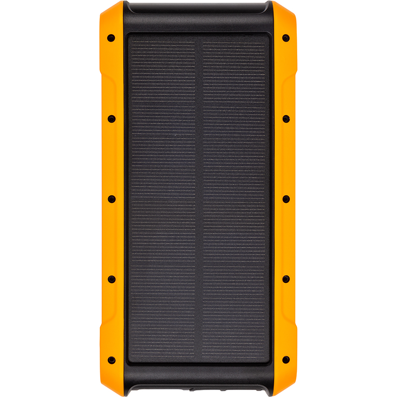 Мобільна батарея PowerPlant 20000mAh, PD 18W, USB-C, 2xUSB-A, QC3.0, Wireless, Solar panel 5.5V-0,2A (PB930487)