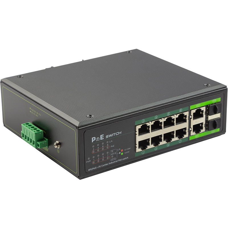 PoE комутатор PowerPlant 8ch 1000Mbps+2G uplink 2 SFP (POE802PRO)
