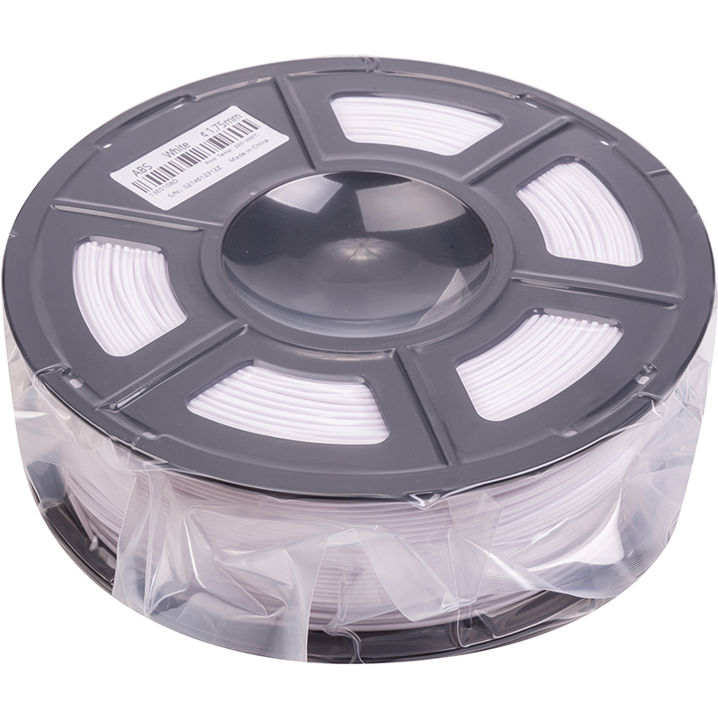 ABS-пластик PowerPlant Filament для 3D-принтера 1.75 мм 1 кг, білий (PT812875)