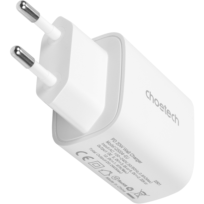 Зарядний пристрій Choetech USB Type-C, 20W, PD3.0, QC3.0 (Q5004)