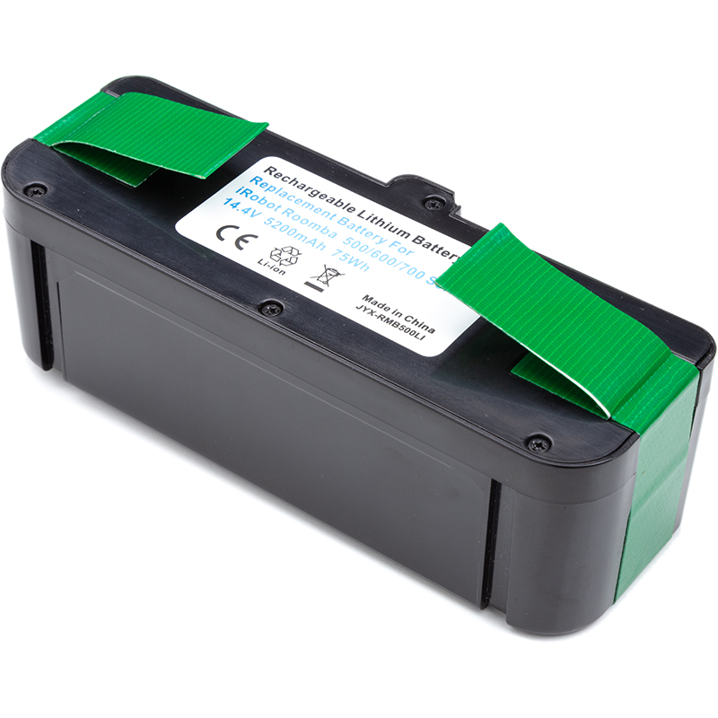 Акумулятор PowerPlant для пилососу iRobot Roomba 500, 600 14.4V 5.2Ah Li-ion (JYX-RMB500LI) (TB920846)