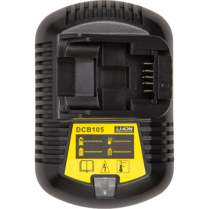 Зарядний пристрій PowerPlant для електроінструментів DEWALT DCB105, 12V-20V 1.5A, Li-ion (TB921478)