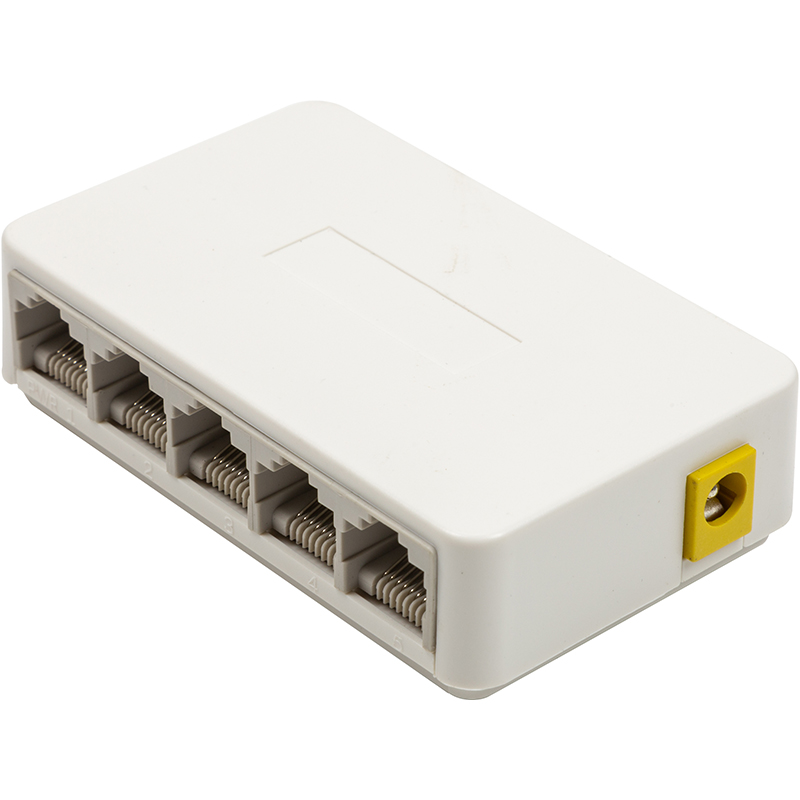 Гігабітний Ethernet комутатор HiSmart (5-Port 10/100/1000Mbps) (TV990184)