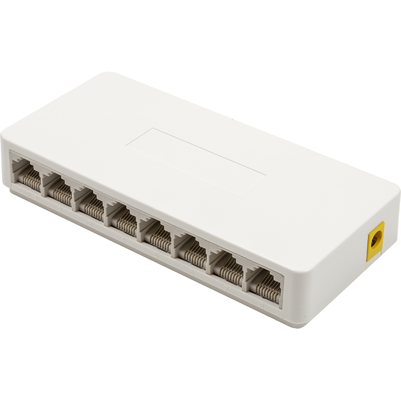 Гігабітний Ethernet комутатор HiSmart (8-Port 10/100/1000Mbps) (TV990191)