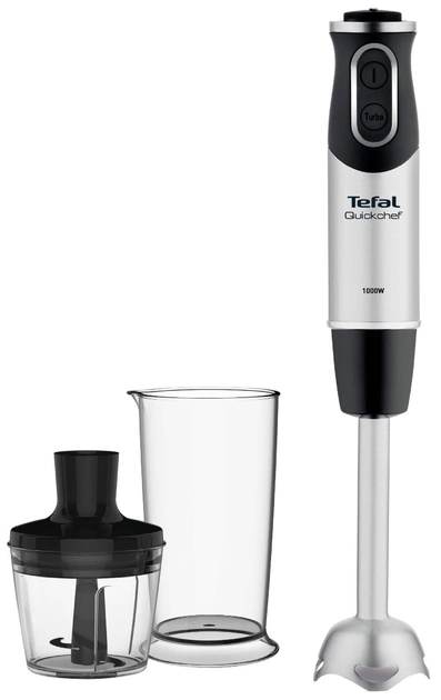 Блендер Tefal 1000вт,подрібнювач,стакан,нерж.ніжка,регулятор швидкості HB659838