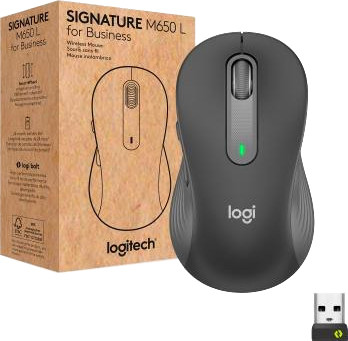Миша Logitech Signature M650 L Wireless Mouse for Business Graphite (910-006348) (NW55065)