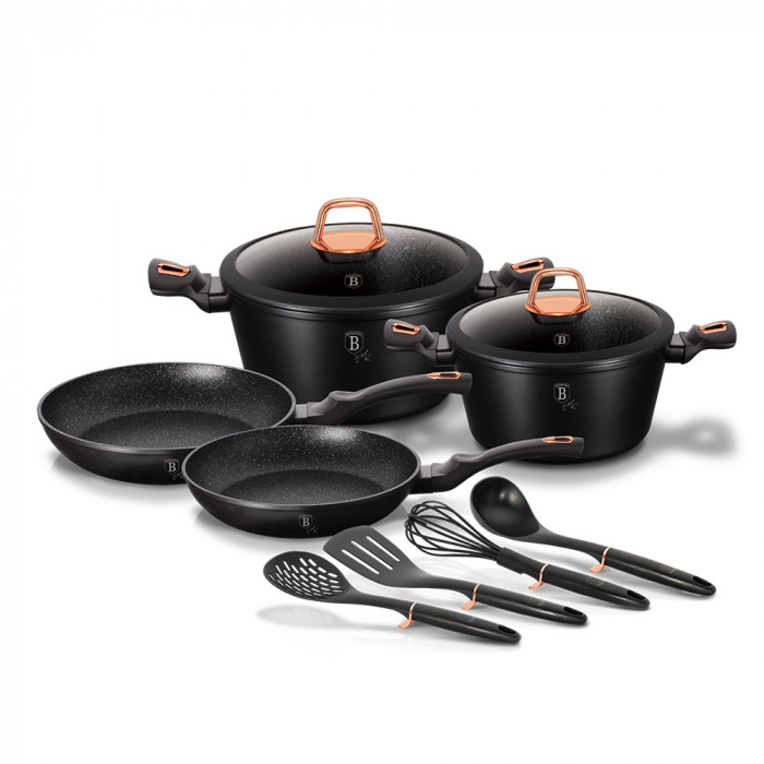 Набір посуду 10 предметів Berlinger Haus Black Rose Collection (BH-6149) (NW17610)