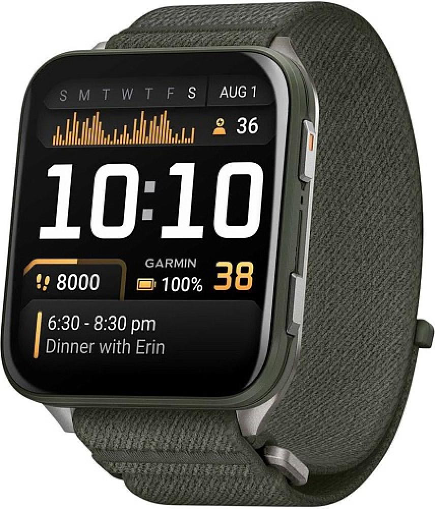 Смарт-годинник Garmin Venu X1 Moss with Titanium Caseback and Moss ComfortFit Nylon Band (010-02980-01/03) (NW65485)