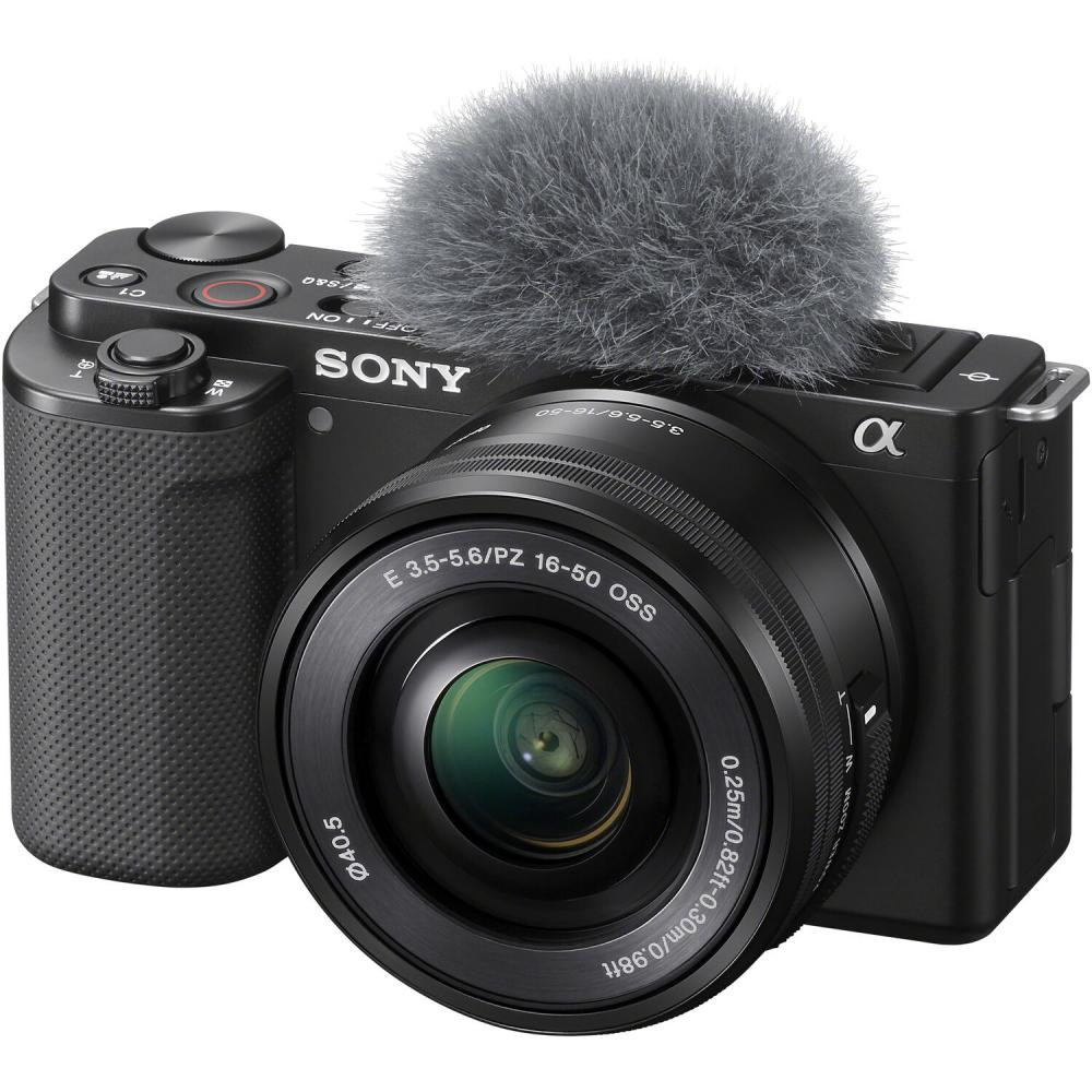 Компактний фотоапарат із змінним об'єктивом Sony ZV-E10 kit (16-50mm) Black (ILCZVE10LB.CEC) (NW29271)