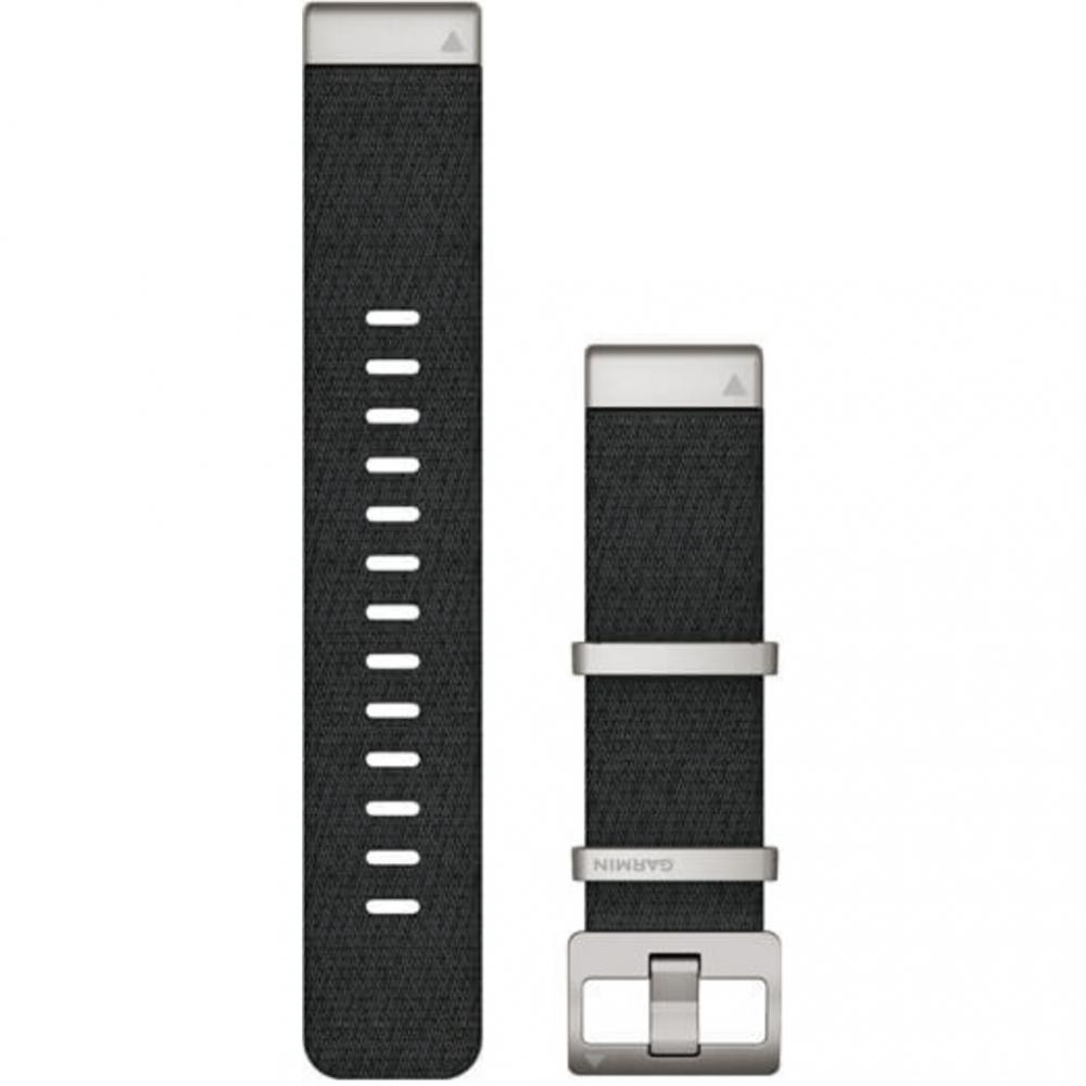 Ремінець Garmin QuickFit 22 Watch Bands Jacquard-weave Nylon Strap – Black (010-12738-21) (NW31581)