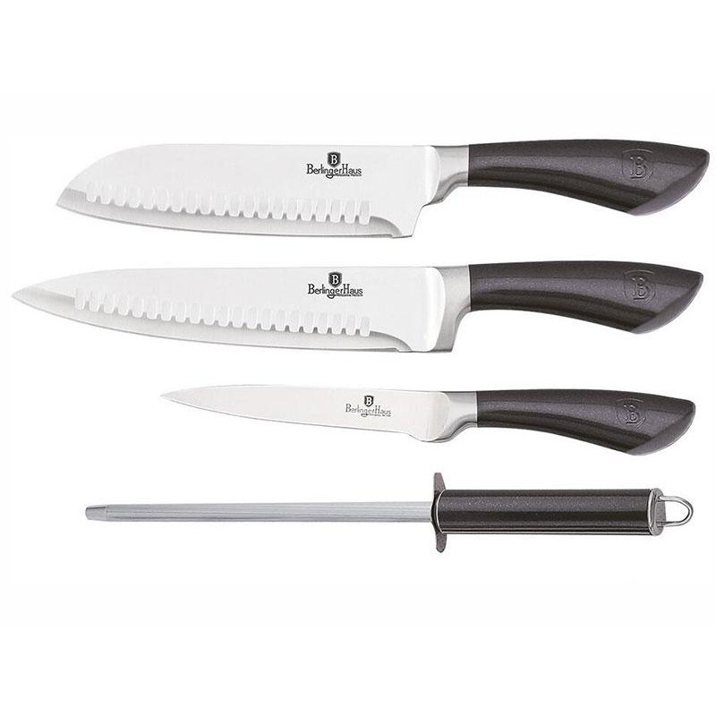 Набір ножів із 4 предметів Berlinger Haus Metallic Line Carbon Pro Edition (BH-2497) (NW32241)