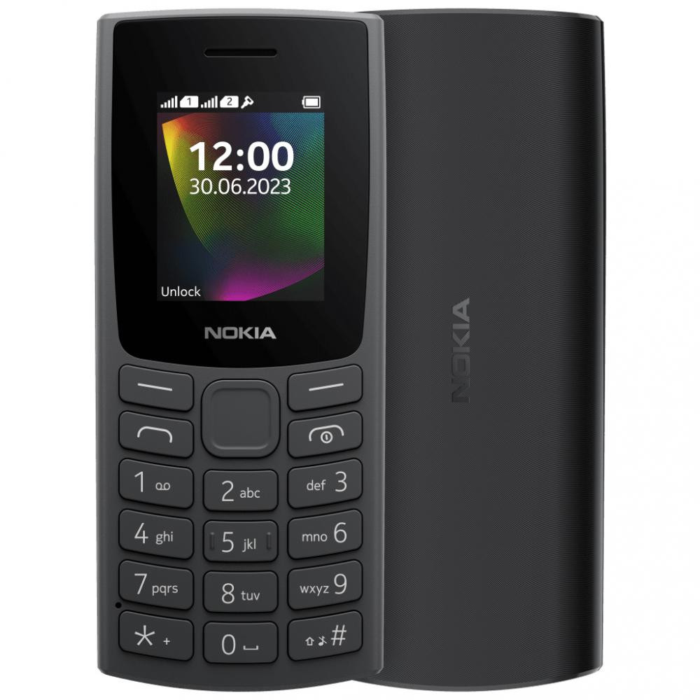 Мобільний телефон Nokia 106 DS 2023 Charcoal (1GF019BPA2C01) (NW32750)