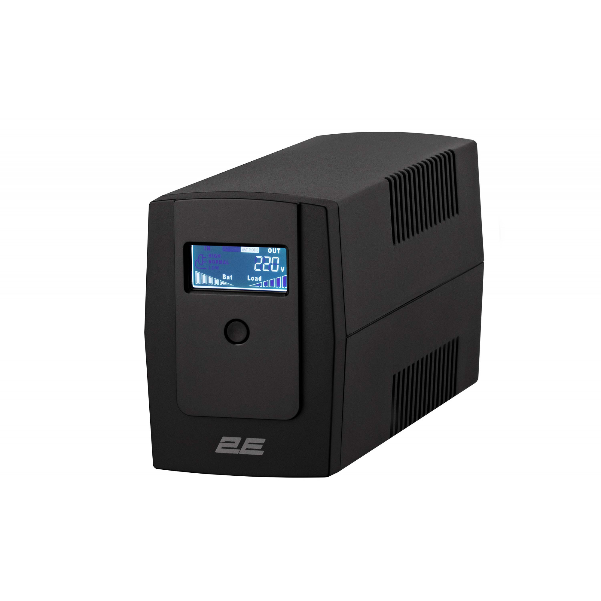 Лінійно-інтерактивний ДБЖ 2E DD850, 850VA/480W, LCD, USB, 2XSCHUKO (2E-DD850) (NW40954)