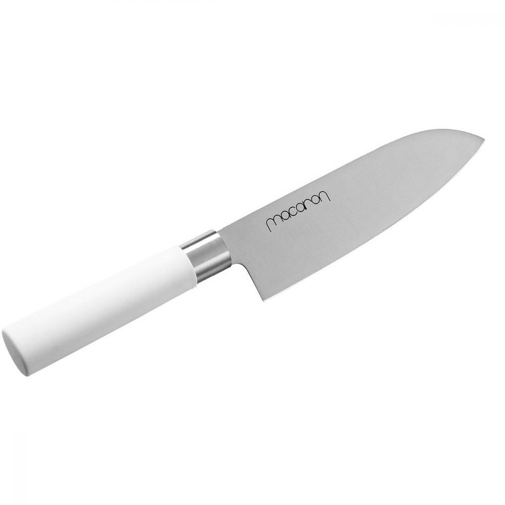 Японський ніж Santoku Satake Macaron White (802-215) (NW45496)