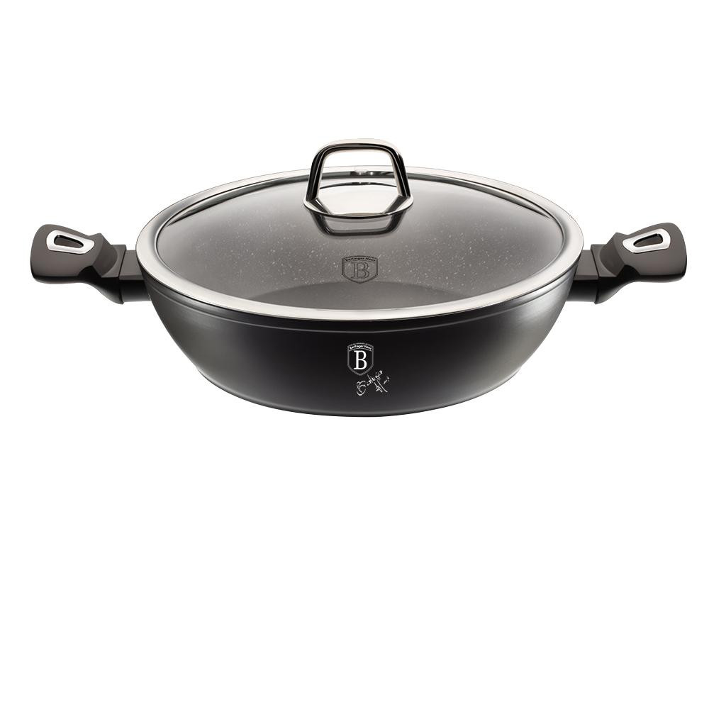 Стійник Berlinger Haus Black Silver 28см з кришкою (BH-1850) (NW10494)