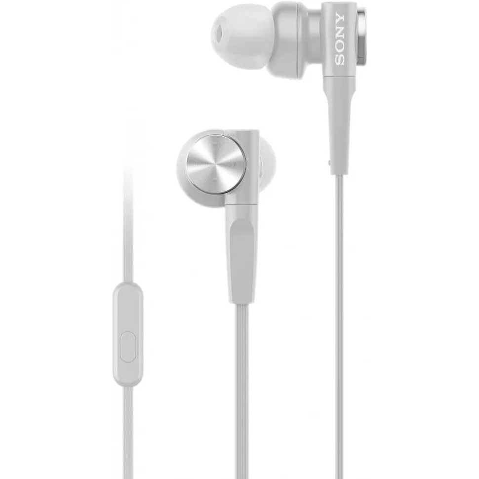 Навушники з мікрофоном Sony MDR-XB55AP White (NW51208)
