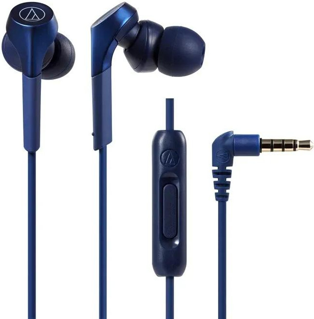 Навушники з мікрофоном Audio-Technica ATH-CKS550XIS Blue (NW52721)