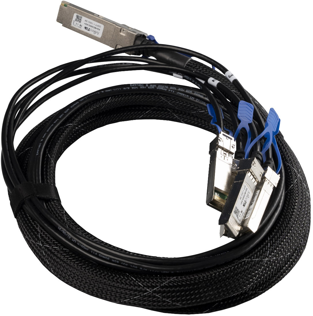 Кабель break-out 100G QSFP28 to 4 x 25G SFP28 or 40G QSFP+ to 10G SFP+, 3m XQ+BC0003-XS+ (860715)