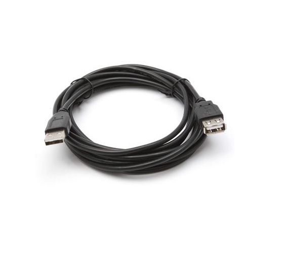 Кабель USB AM-AF (продовжувач), 1.8 м, чорний (145498)