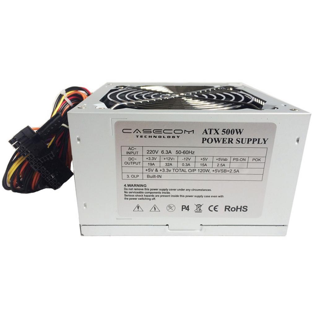 БЖ 500W Casecom, 120mm, 3хSATA, Bulk (146340)