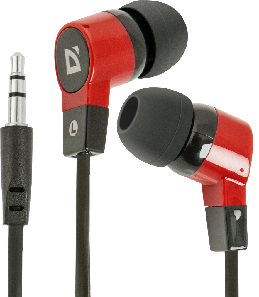 Навушники Defender Basic 619 Black-Red (147158)