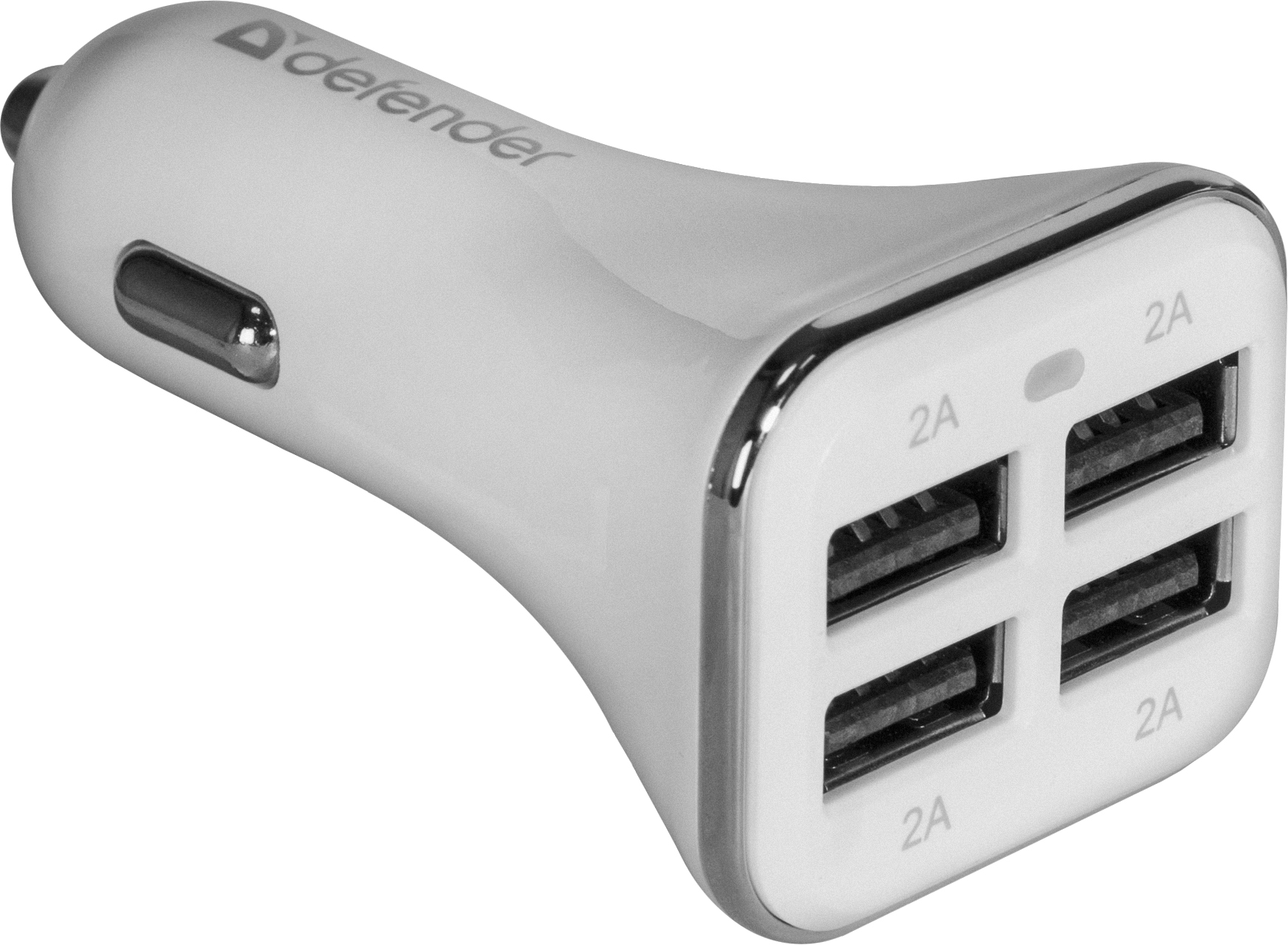 Автозарядка 4xUSB 40W (4xUSB-A) 8A UCA-05 біла Defender (211259)