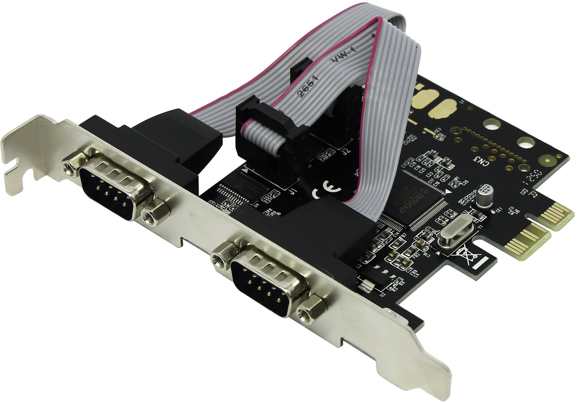 PCI-E Контролер 2xCOM (RS232), чипсет Moschip 9922, RTL (148706)