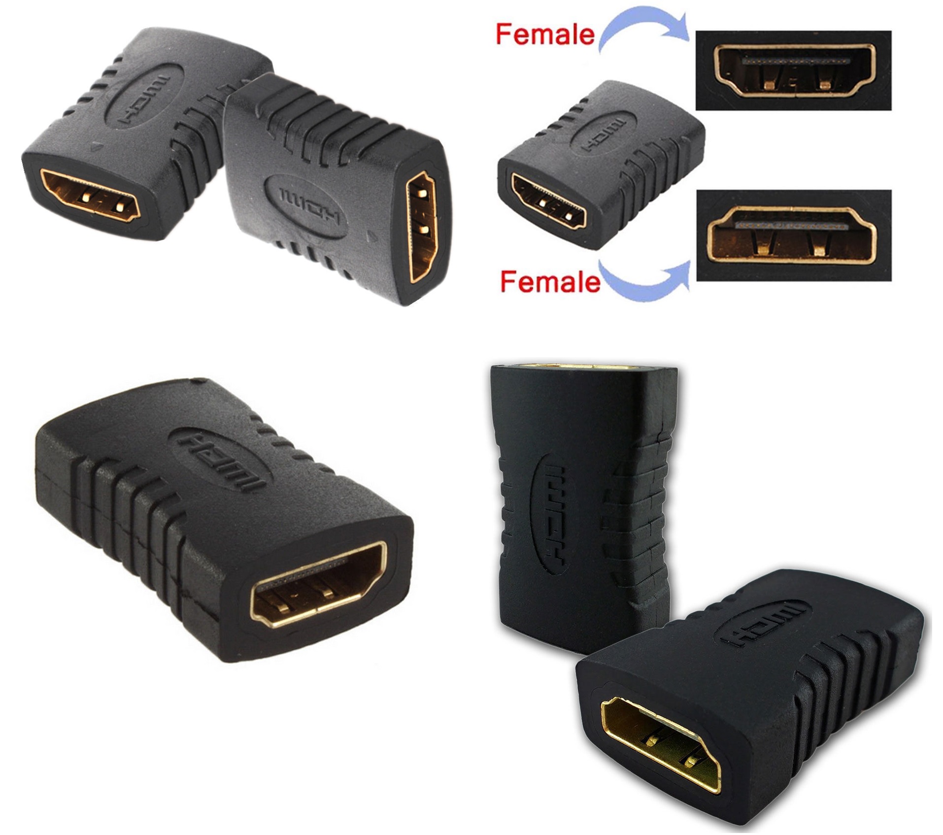 Перехідник HDMI AF AF чорний (159531)