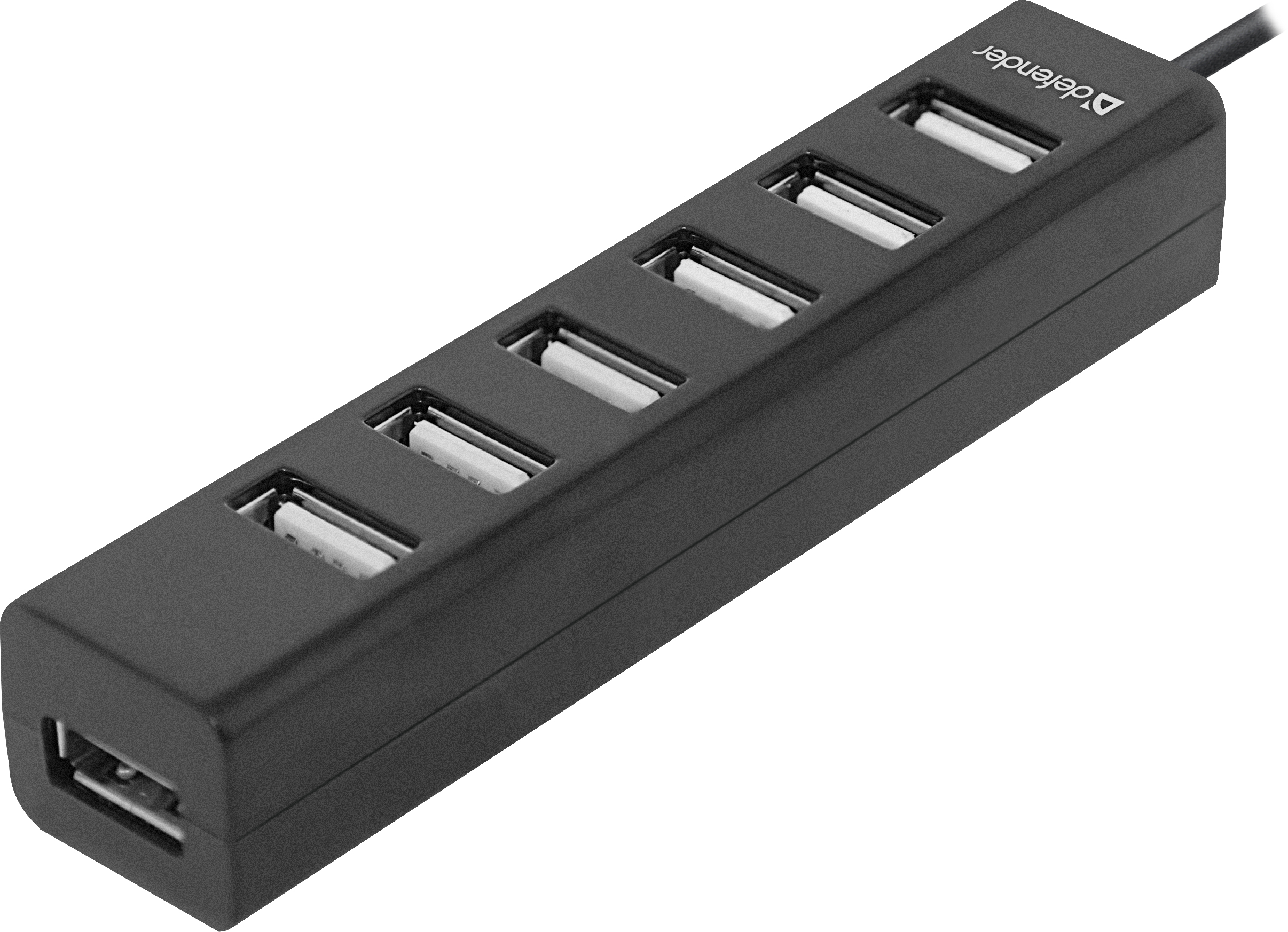 USB Hub Defender Quadro Swift 7-port USB2.0 пасивний, чорний (161903)