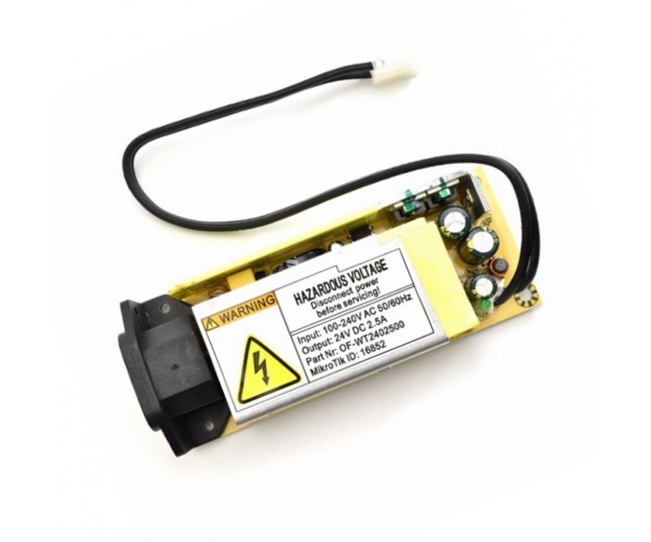 Блок живлення Mikrotik 24v 2.5A internal power supply for CCR1009-7G-1C-1S+ and CRS317-1G-16S+R (807942)