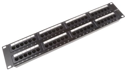 Патч-панель 19", 48xRJ45, UTP, Cat.5e, 1U, Krone&110 dual IDC (808748)