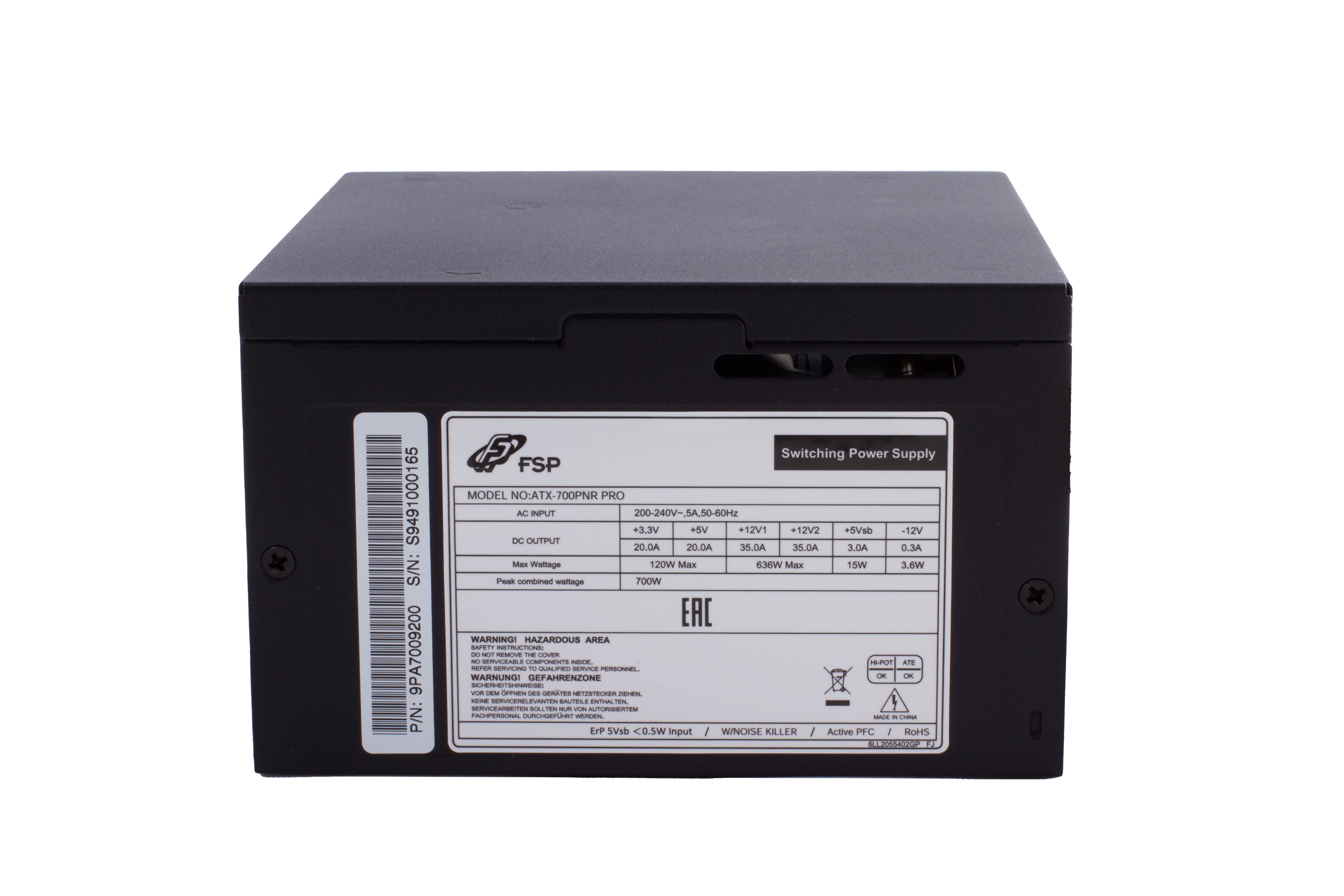 БЖ 700W FSP ATX-700W PNR PRO 120mm silent fan, Retail Box