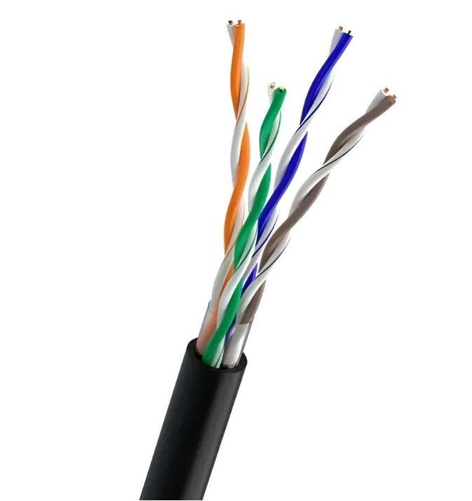 Кабель UTP Cat-5e Ok-NET, КПП-ВП (100) 4х2х0,51 (бухта 500м) для зовнішньої прокладки (68970)
