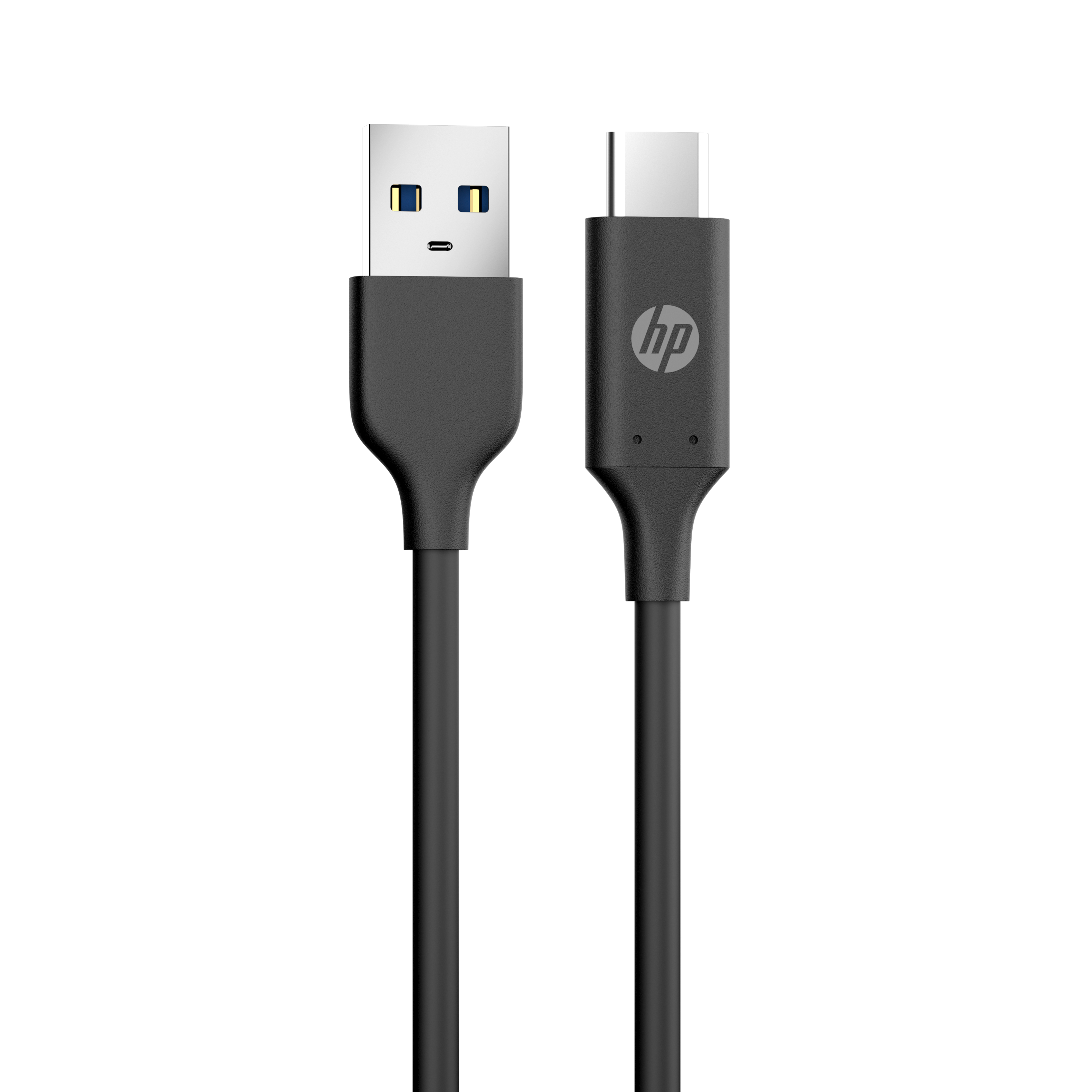 Кабель USB AM-Type-C M, 1.0 м, PVC, чорний, DHC-TC101 HP