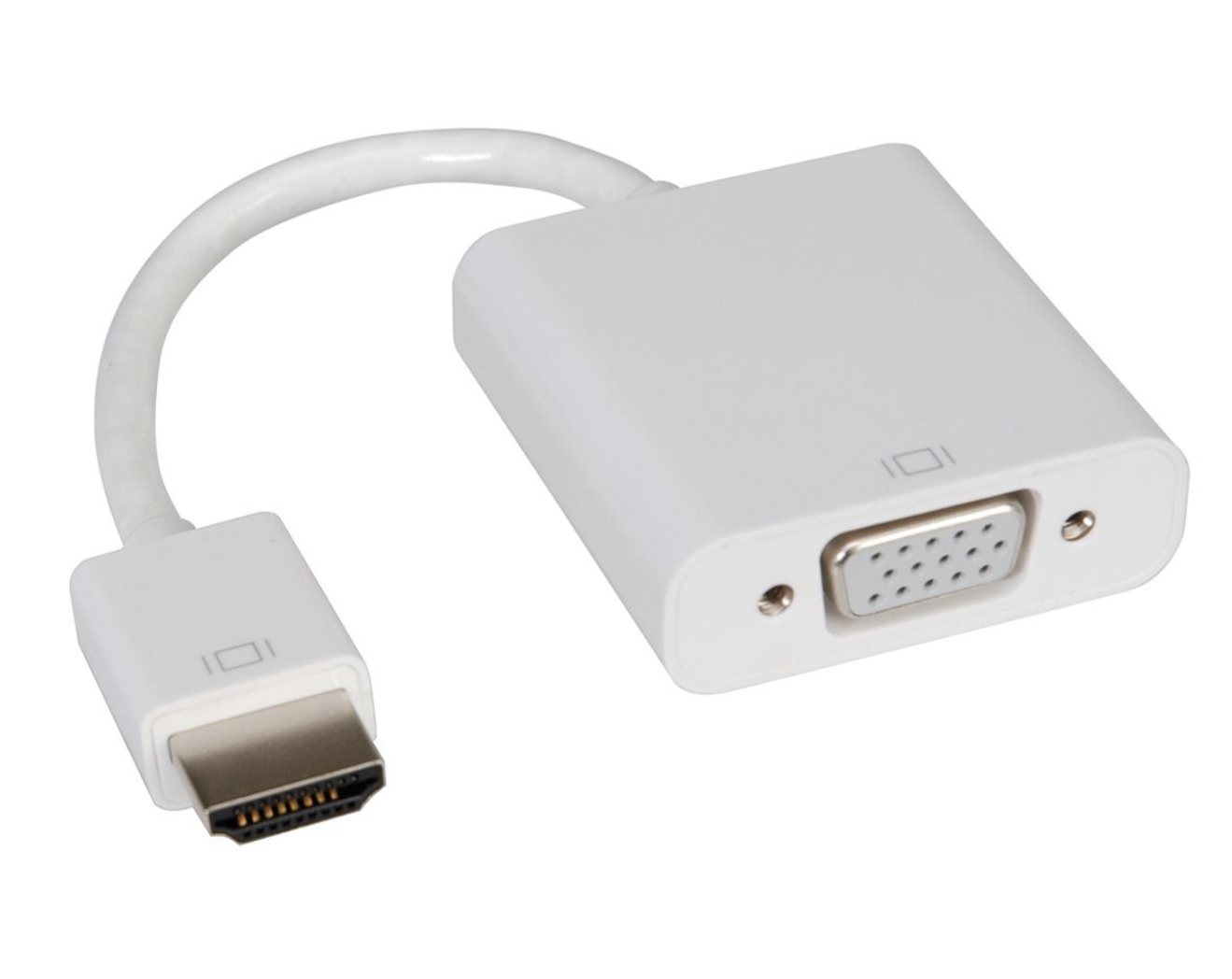 Перехідник HDMI M-VGA F білий (без звуку) OEM (804071)