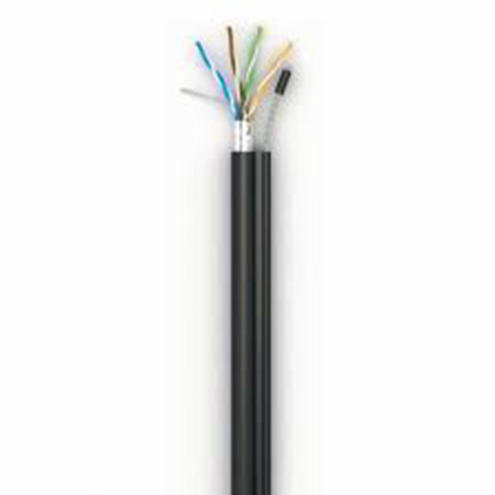 Кабель UTP Cat-5e Ok-NET, (бухта 500м) для зовн.прокл., з тросом (51217)