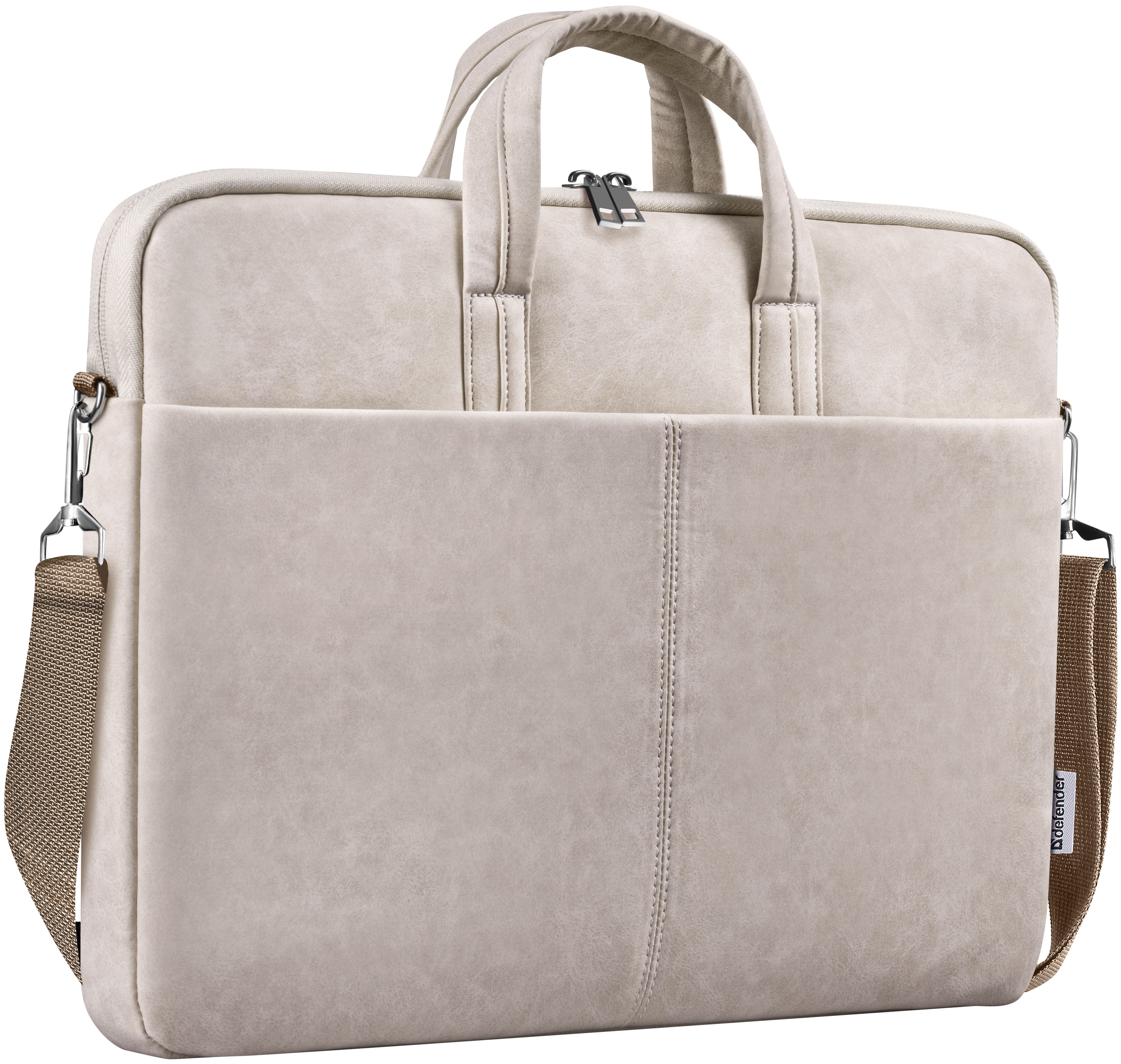 Сумка для ноутбука 15.6'' Defender Solid шкіра, кишеня, бежева